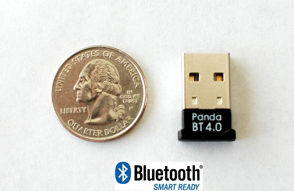 Adaptador USB Bluetooth 4.0 Panda Nano en Negro Compatible con Windows y Linux