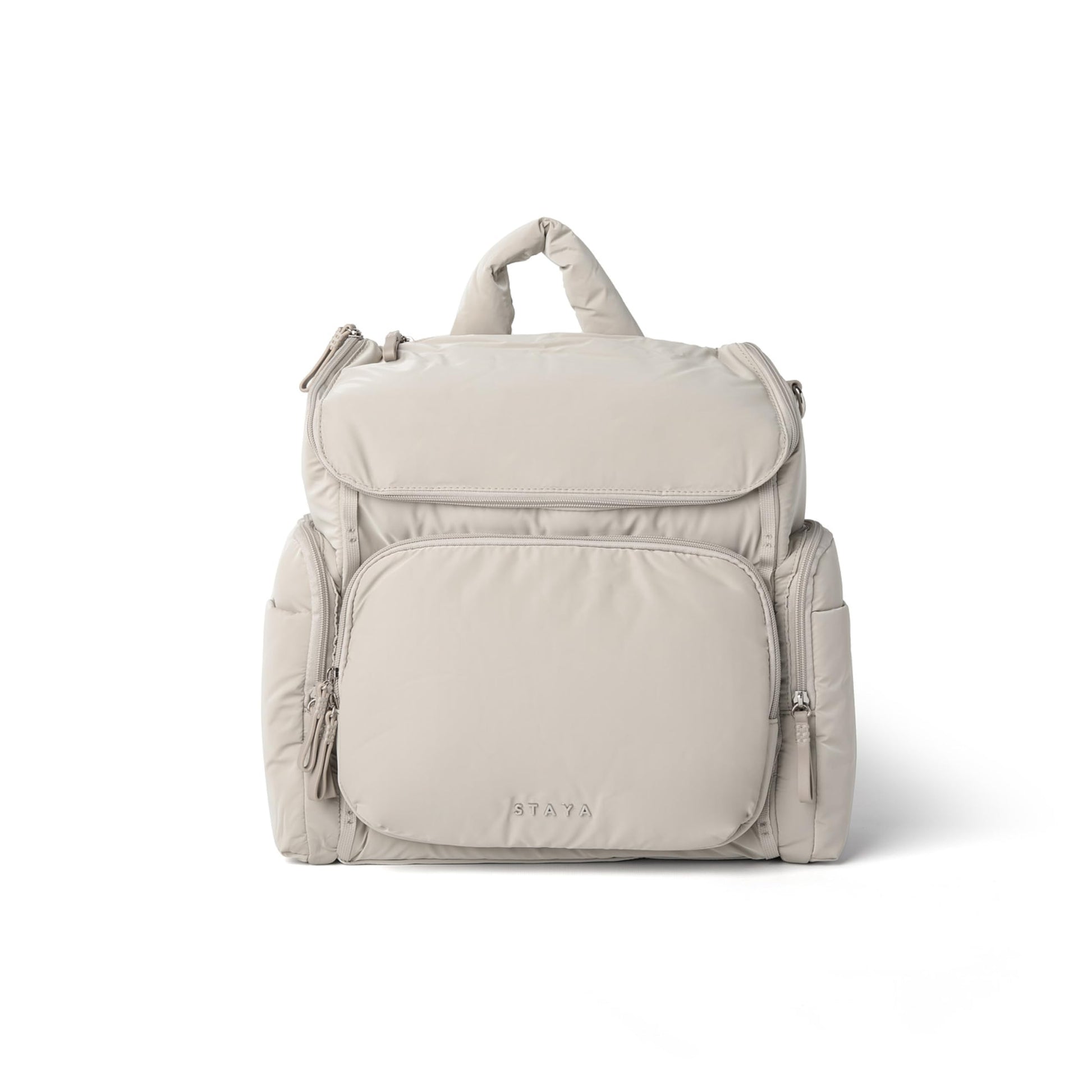 Staya - Mochila grande de pañales para bebé para niños y niñas, Gris, Large, Classic