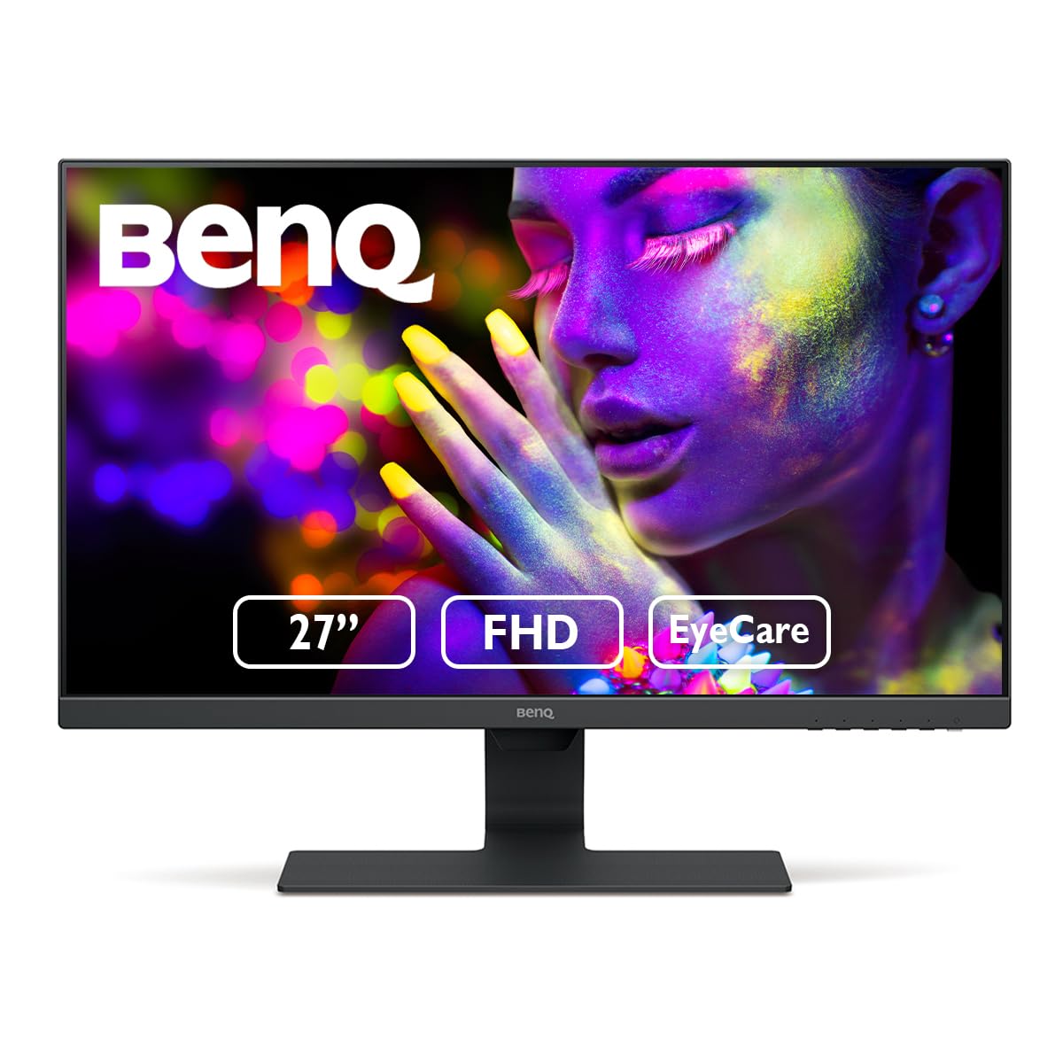 BenQ Monitor LED 27 pulgadas FHD 1080p Eye-Care ( GW2780 ), 1920x1080 IPS, Brightness Intelligence, Low Blue Light, Flicker-free, Bisel Ultra Delgado, Sistema de Administración de Cable, HDMI