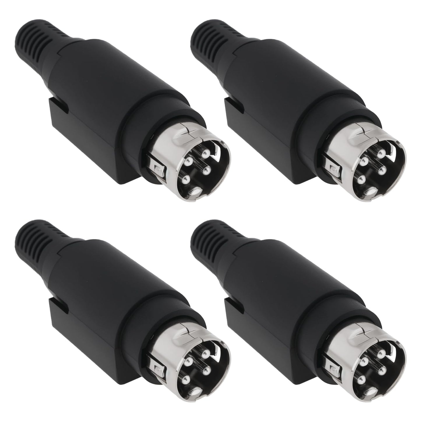 OTOTEC 4 pines mini enchufe de soldadura DIN 7.5 A, 24 V, 4 pines, mini conector de alimentación DIN para cámara, mezclador de audio, proyector, sistema de audio para el hogar, 4 pines sin ensamblar,