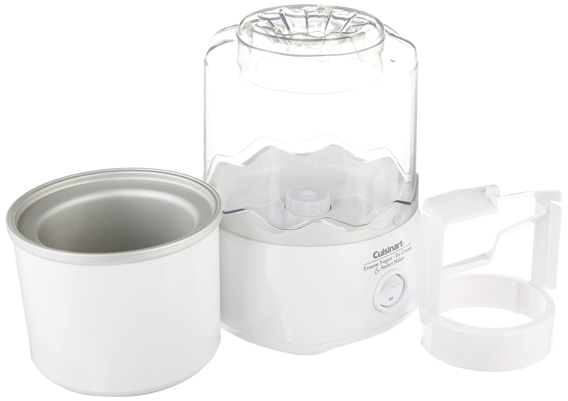 Cuisinart ICE-20 Máquina automática de helados, 1-1/2 cuarto, color blanco