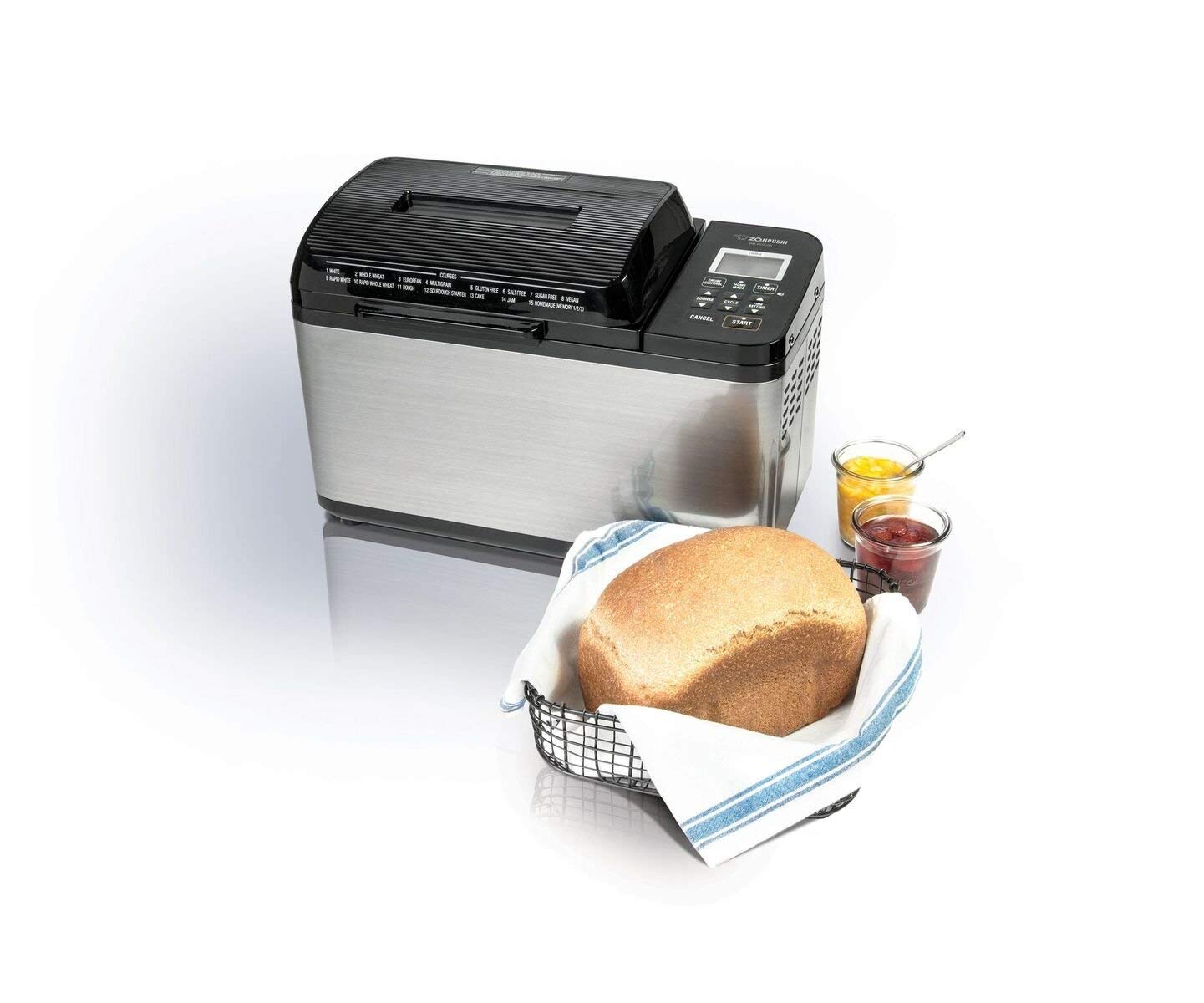 Zojirushi BB Home Bakery Virtuoso Plus - Panificadora, Virtuoso Plus, negro, (Stainless Steel / Black), 2 lb. loaf of bread, 1