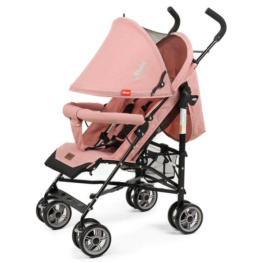 D´Bebé Carriola Aerostar Color Rosa- Carriola de bastón con 5 posiciones de respaldo