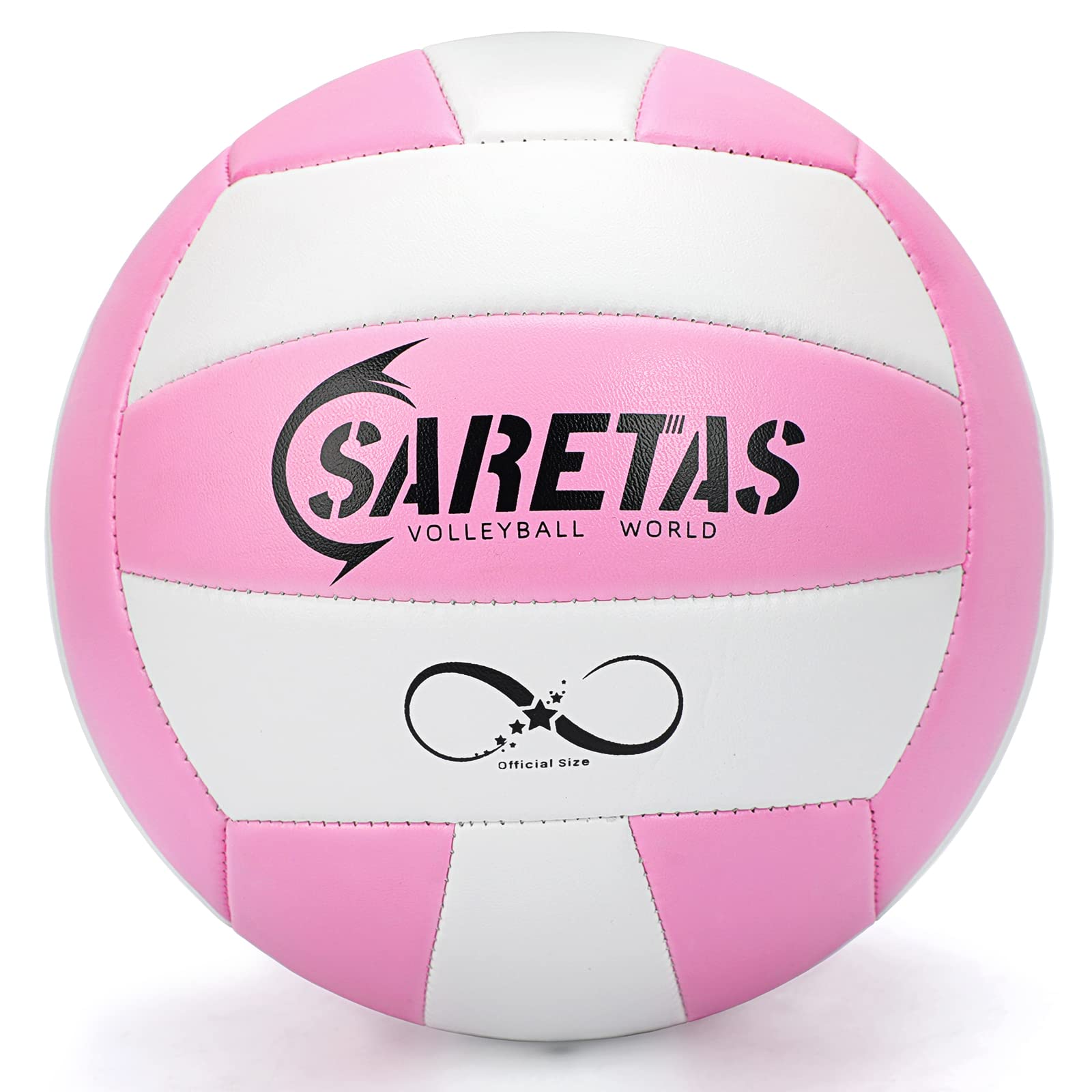 Balón de Voleibol Saretas Colorido Tamaño Oficial para Niñas y Jóvenes