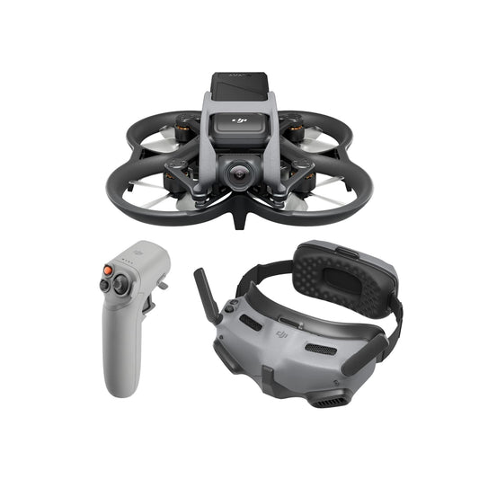 DJI Avata Explorer Pack Dron con cámara FPV, cuadricóptero VANT con vídeo 4K estabilizado, Campo de visión superamplio de 155°, Incluye el Nuevo RC Motion 2 y Goggles Integra