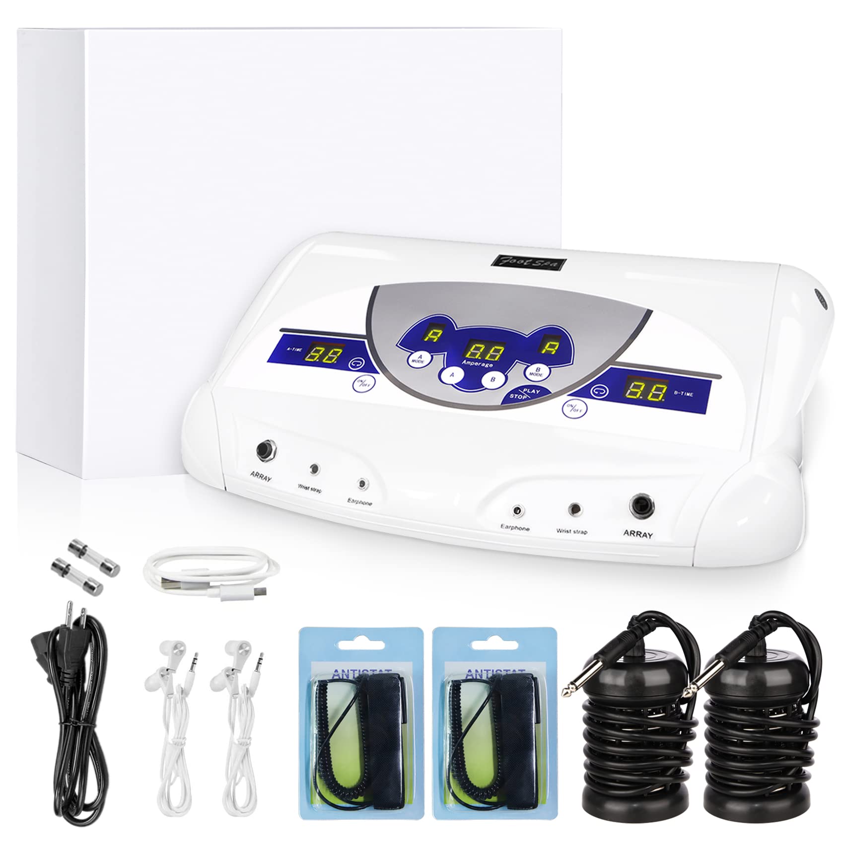 Máquina de pie de desintoxicación de iones iónicos, máquina de limpieza de spa de pie acuático con reproductor MP3