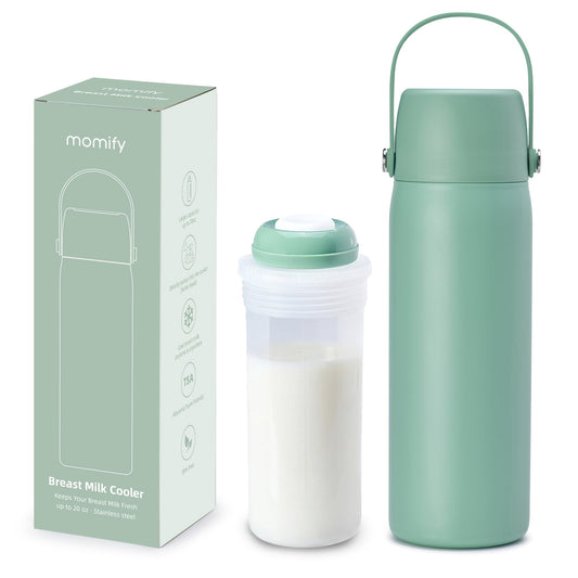 Botella de Almacenamiento de Leche Materna de Acero Inoxidable Aislada 20 oz Portátil Enfriador 36 Horas