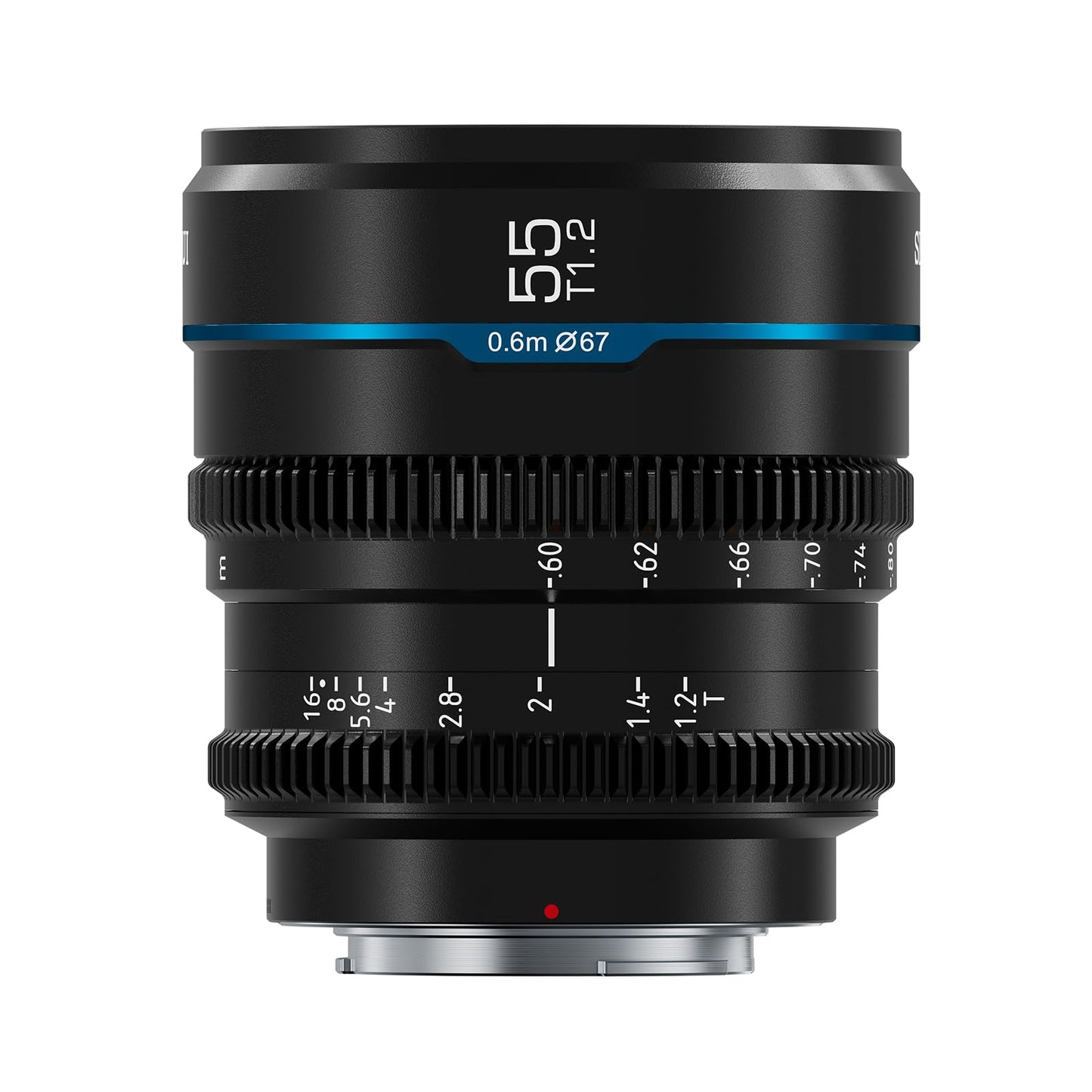 SIRUI Night Walker 55 mm T1.2 S35 Lente de Cine, Lente de Enfoque Manual de Apertura Grande (MS55X-B, Montaje X, Negro)