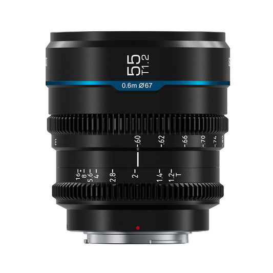 SIRUI Night Walker 55 mm T1.2 S35 Lente de Cine, Lente de Enfoque Manual de Apertura Grande (MS55X-B, Montaje X, Negro)