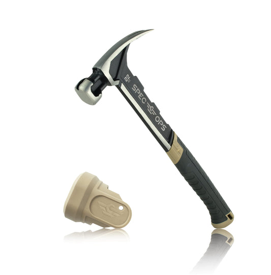 Martillo de Encuadre Spec Ops Tools Negro Cara Lisa con Agarre Absorbente de Golpes