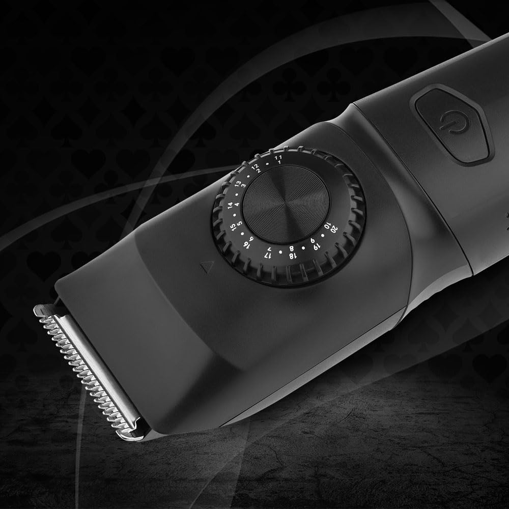 Stylecraft Ace Premium - Batidora de barba para hombre, ligera, sin cables, 39 longitudes ajustables, recargable con USB-C, agarre ergonómico, cuchillas de acero inoxidable