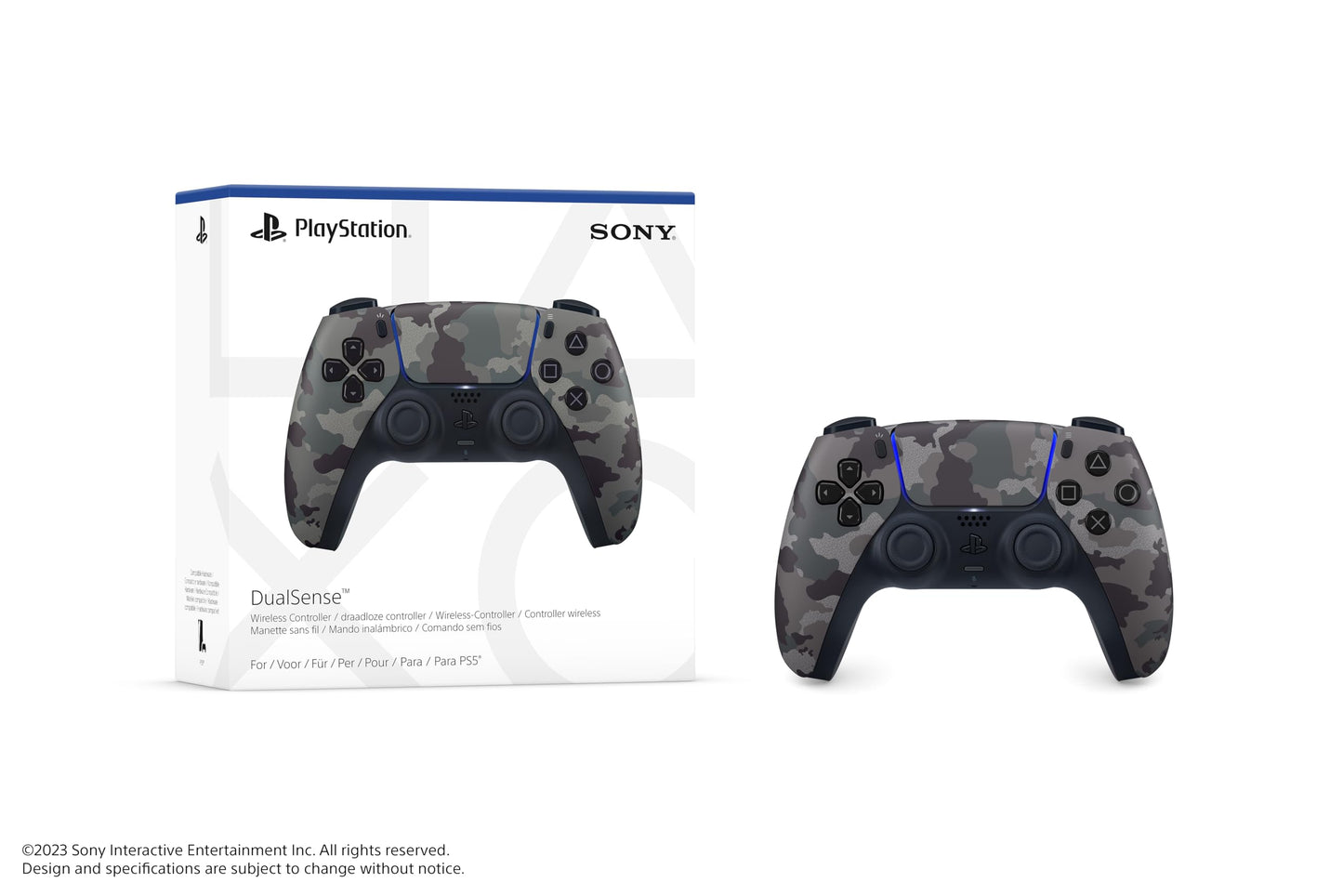 Control inalámbrico DualSense™ Grey Camouflage/Grantía en México