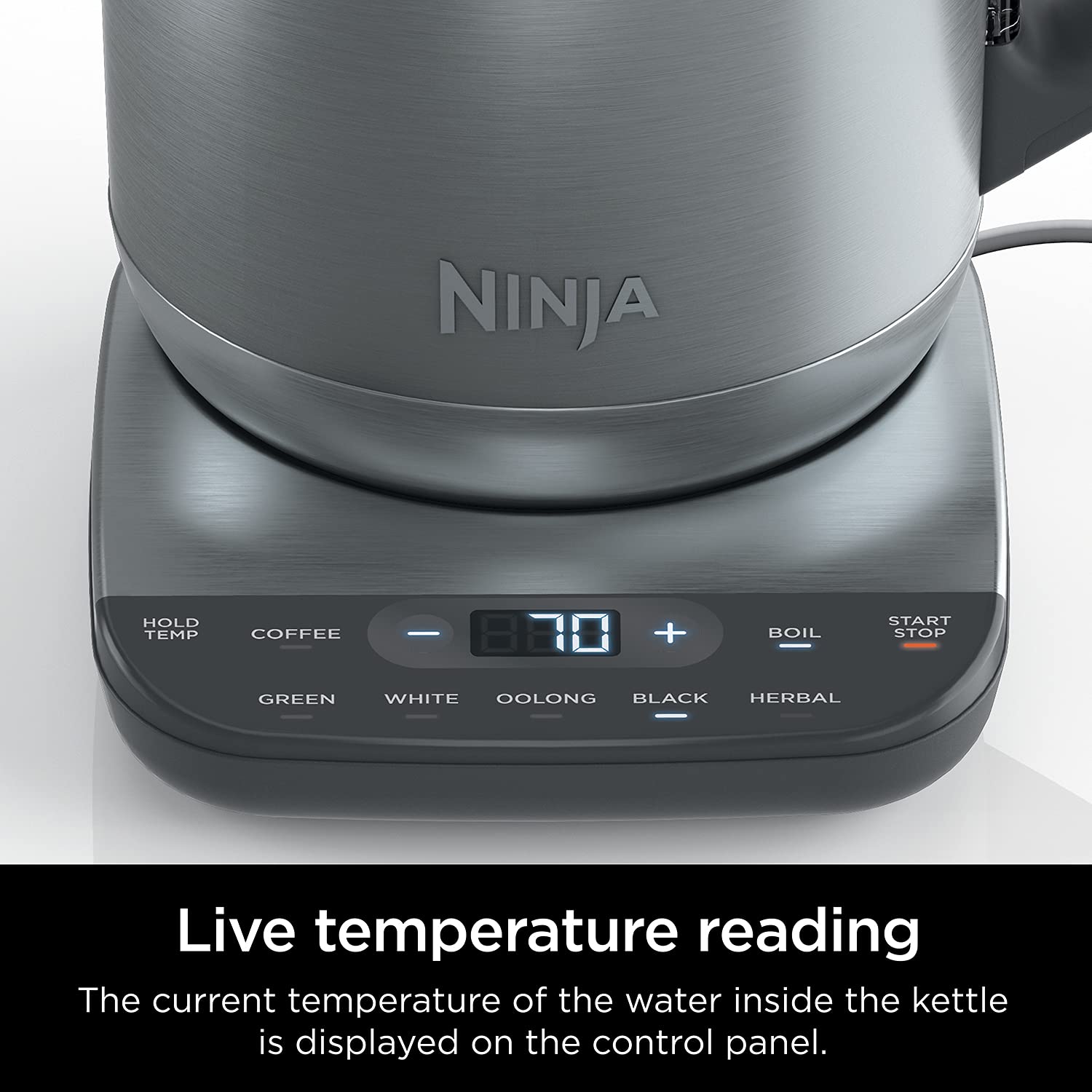 Hervidor de Agua Eléctrico Ninja Acero Inoxidable 7 Tazas