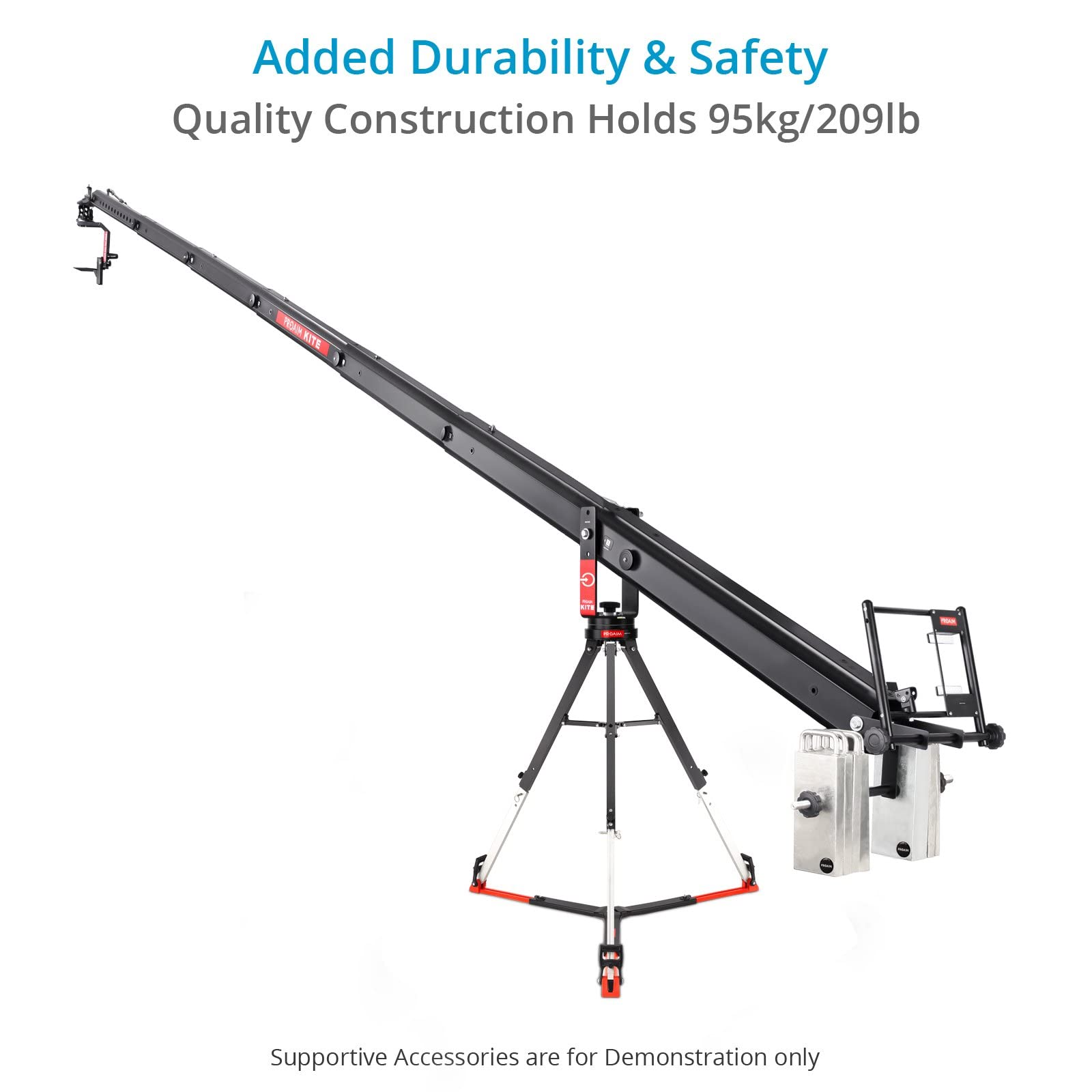 Spreader PROAIM Negro Telescópico para Trípodes Pesados 95kg/209lb