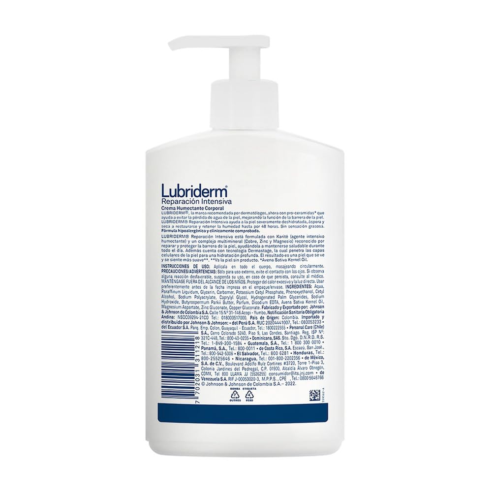 LUBRIDERM Crema Corporal Reparacion Intensiva 750 ml