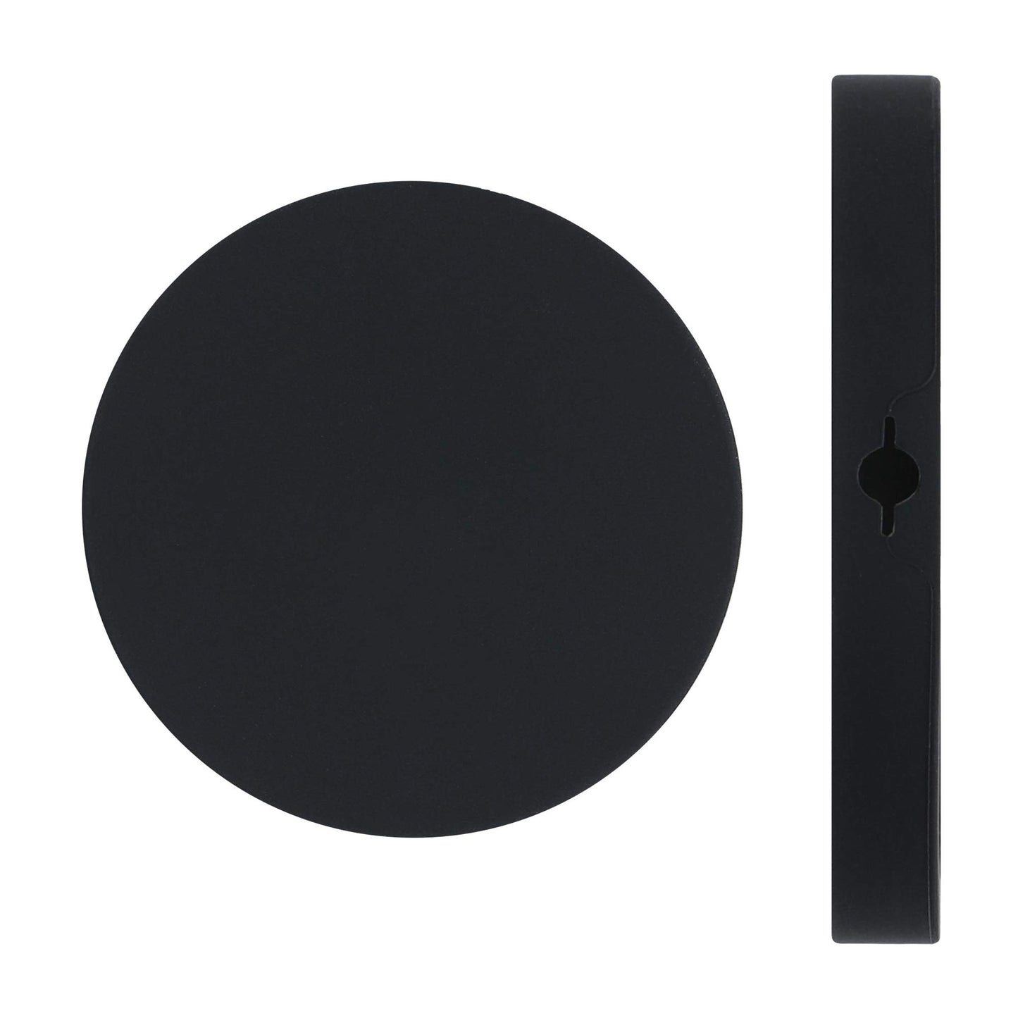 kwmobile Funda de Silicona Compatible con Apple MagSafe Charger Pad - Carcasa Protectora TPU para Cargador - Negro