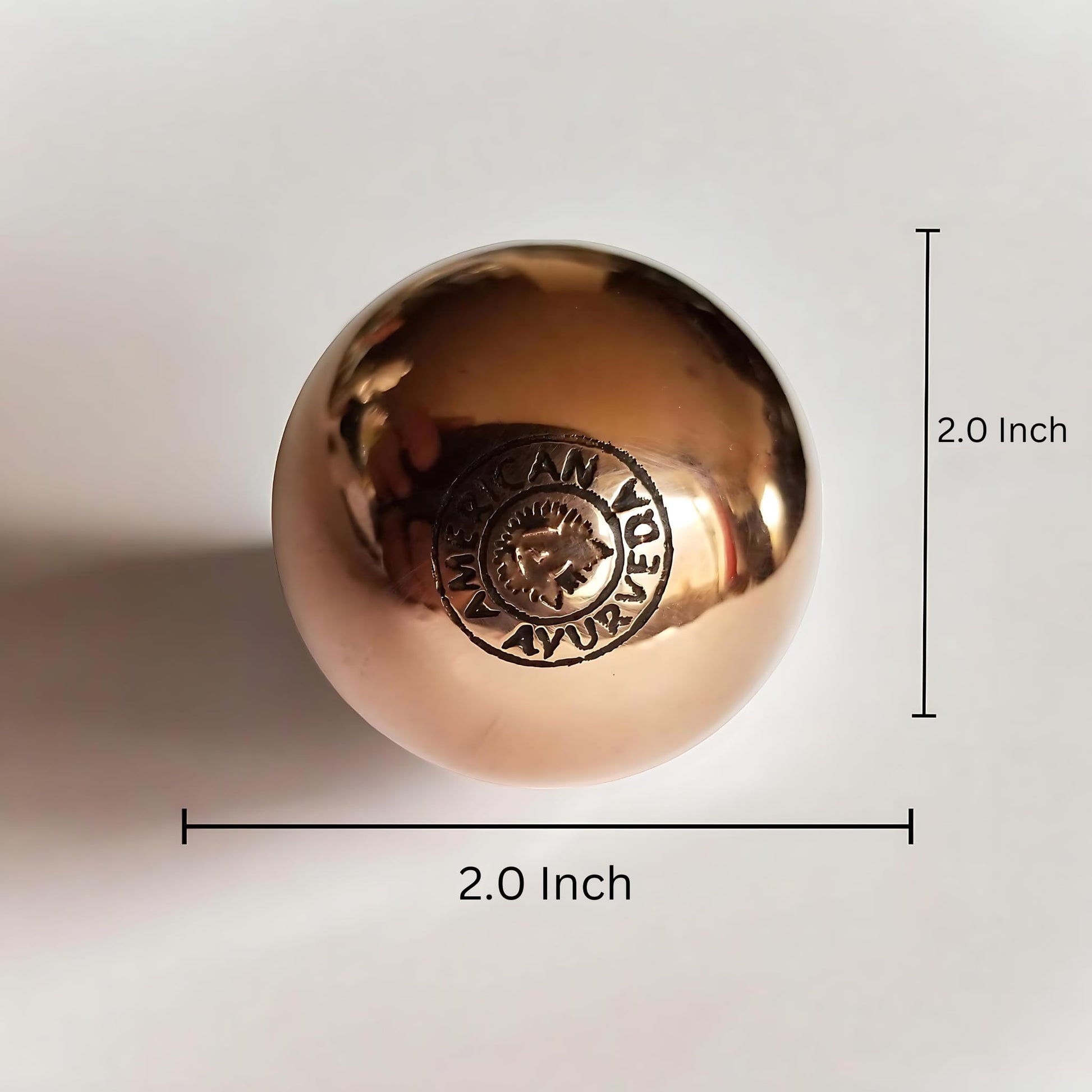 American Ayurveda - Bola de cobre puro, aporta integridad y pensamiento claro con energía natural meditación Dia orbe esfera, obtén agilidad mental terapia de movimiento a tierra con orbe de cobre, 2