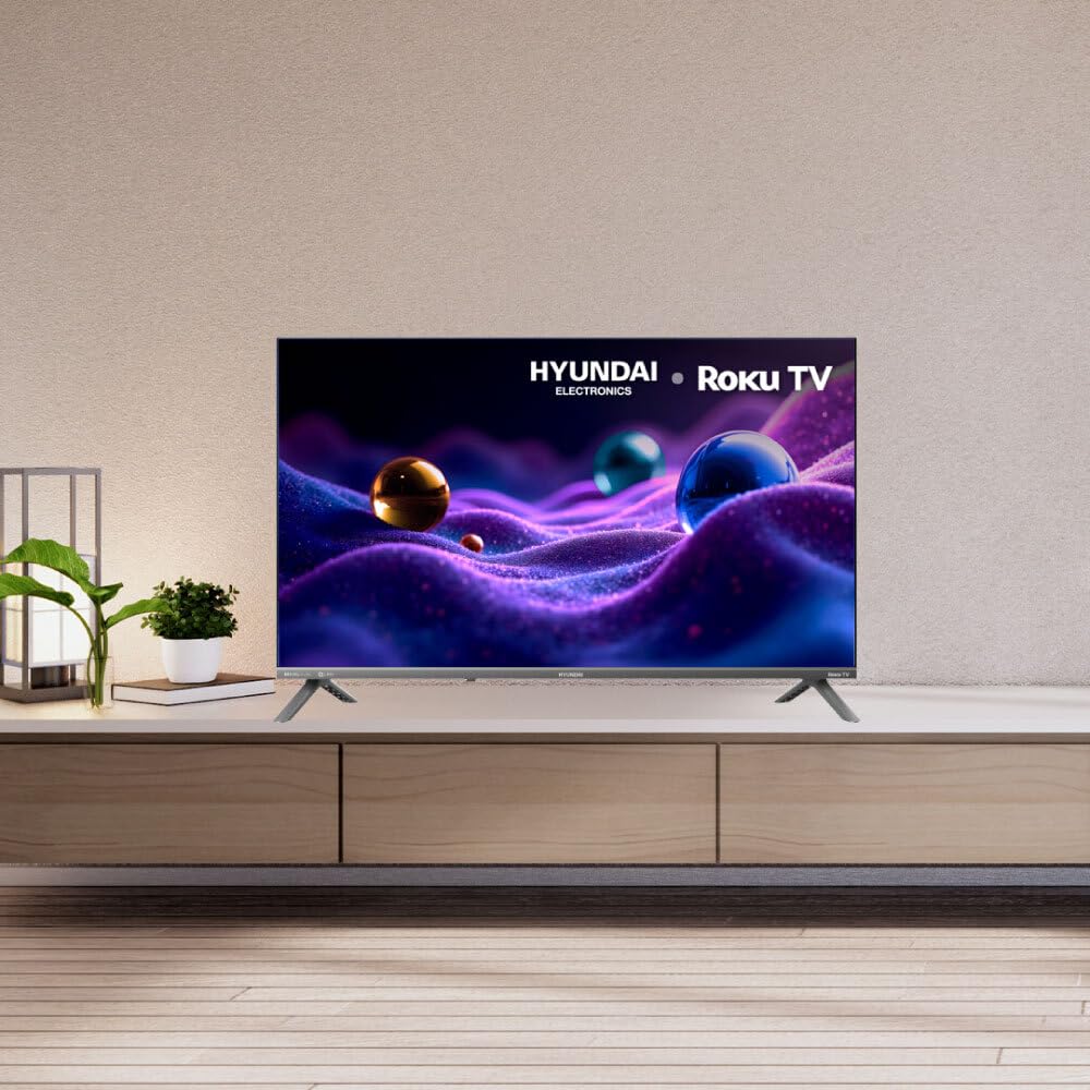 Televisión Pantalla 32 Pulgadas Hyundai Roku TV QLED HD HYLED3258QR