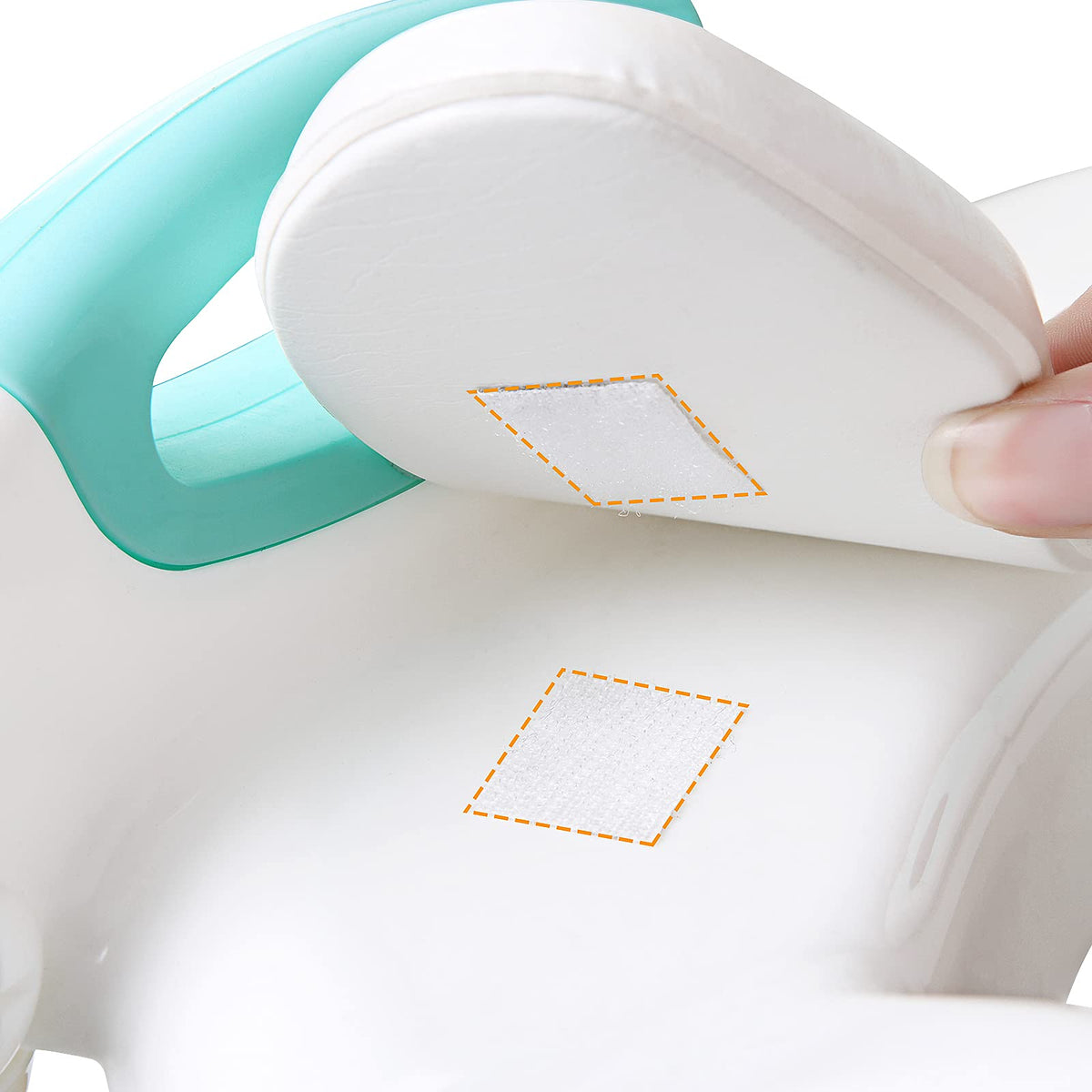 SKYROKU 8838 8839 - Cojín de repuesto para asiento de inodoro acolchado suave de 0.8 pulgadas de grosor, antifrío y cómodo
