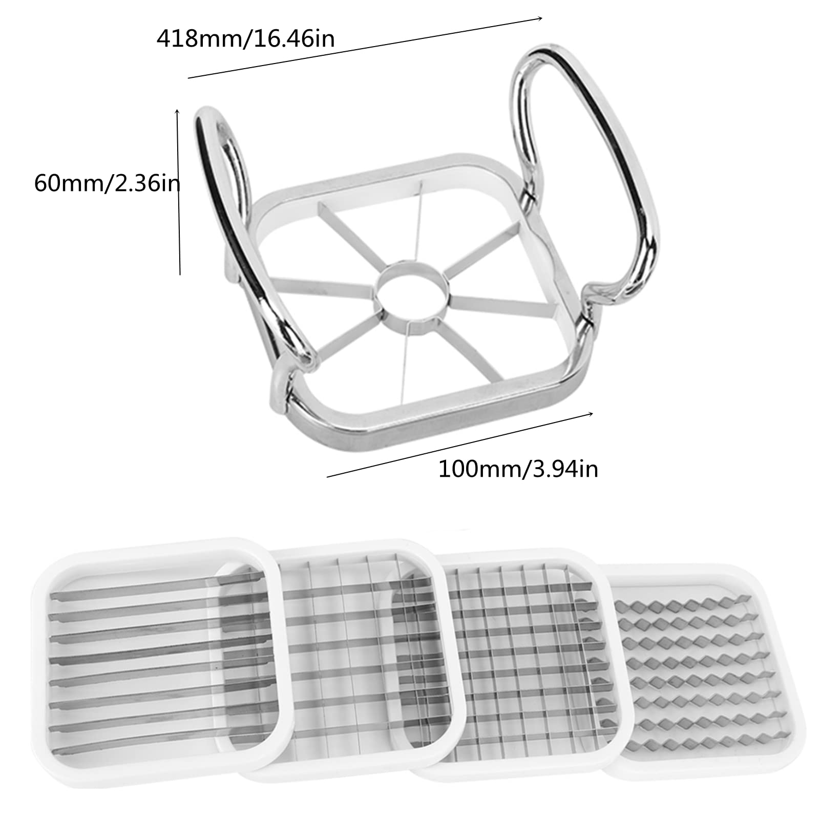 Cortador de Papas de Acero Inoxidable 5 en 1 para Cocina