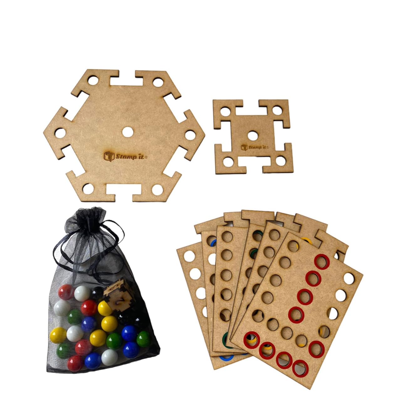Juego de Madera Stamp it para 4 y 6 Jugadores
