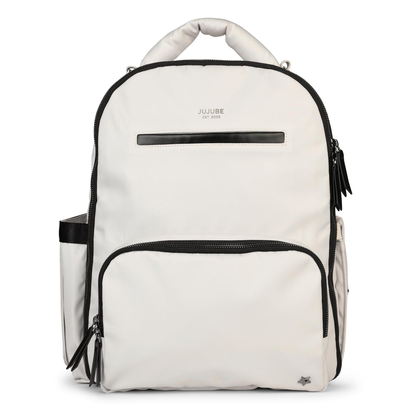 JuJuBe x Witney Carson - Mochila clásica para pañales con cambiador portátil, correas para carriola, mochila de viaje grande, biberones de transporte, pañales, nube, regalo para el día de la madre