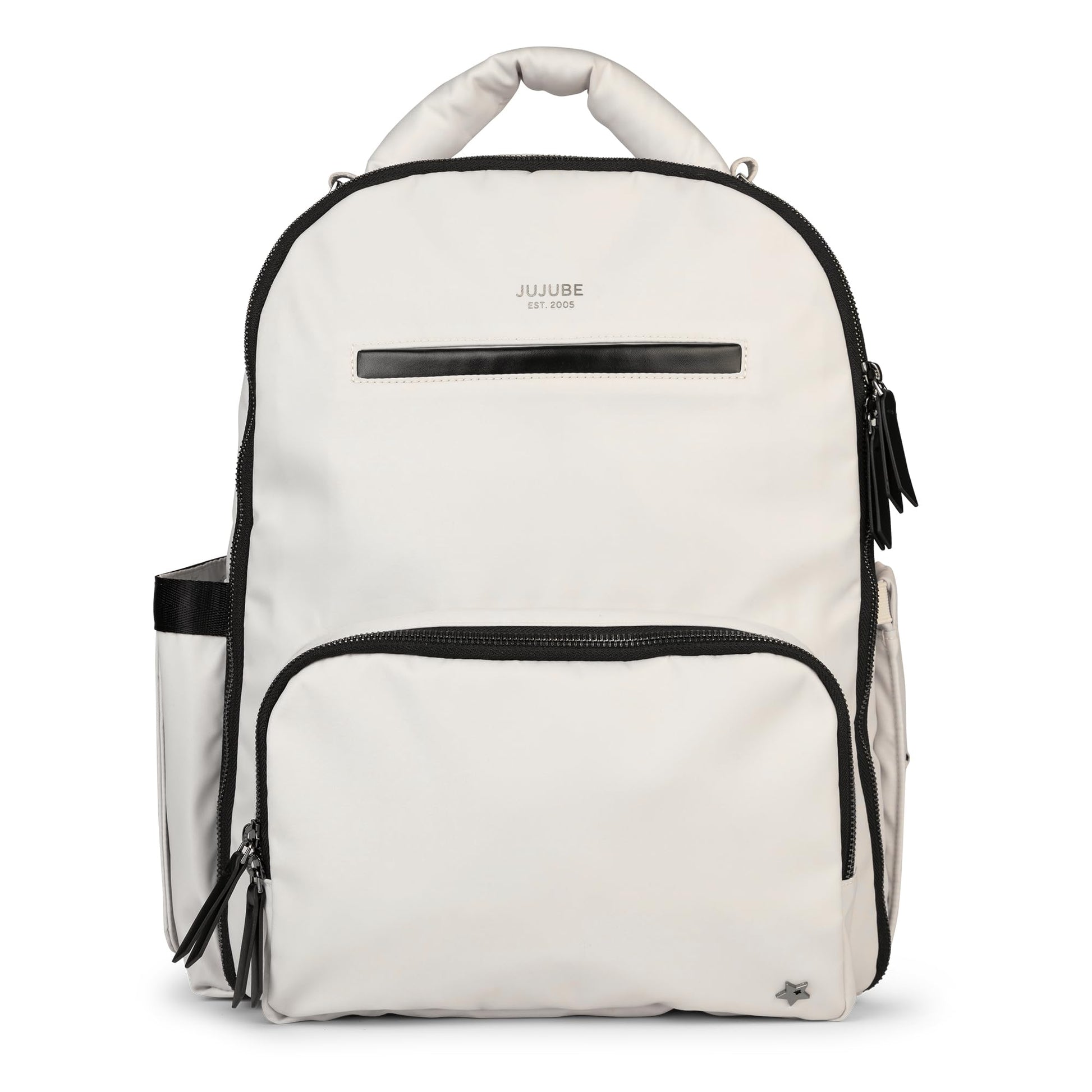 JuJuBe x Witney Carson - Mochila clásica para pañales con cambiador portátil, correas para carriola, mochila de viaje grande, biberones de transporte, pañales, nube, regalo para el día de la madre