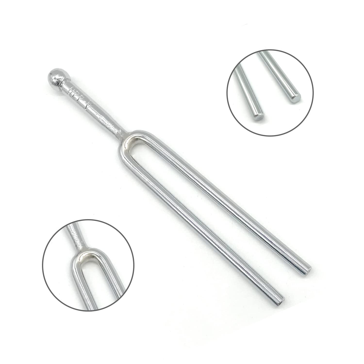 A440 Hz - Tenedor de afinación (A440) estándar a llave para guitarra, bajo, violín, afinador, instrumentos musicales, tenedores de afinación, todo en bolsa de almacenamiento