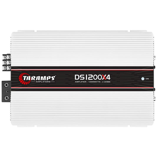 Amplificador de Audio para Coche Taramps DS 1200 x 4 2 Ohmios 4 Canales 1200 Vatios RMS Clase D Rango Completo