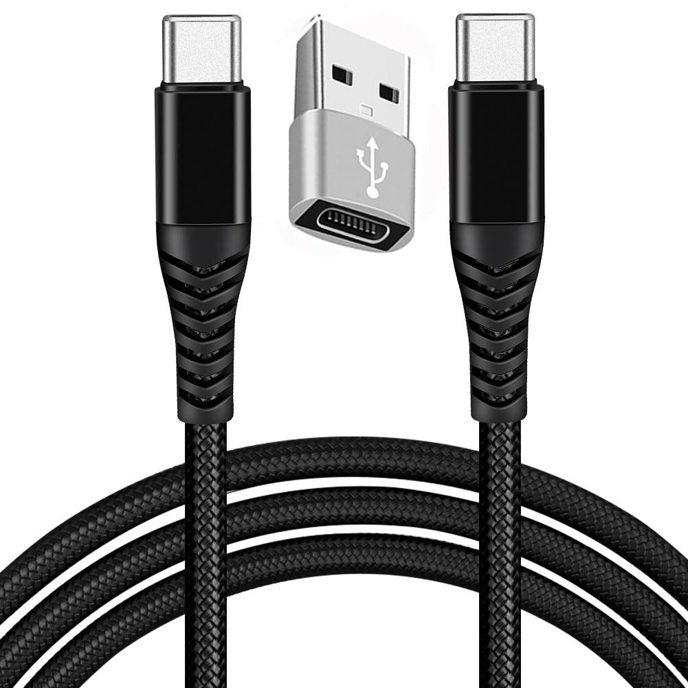 Cable USB C a USB C, 60W PD Carga Rapida 20V 3A, Cable de Carga Rápida Tipo C, Cable Tipo C a Tipo C, Compatible con iPhone 15, Galaxy S24 S23 S22, Macbook Pro 2021/2020, MacBook Air, iPad Pro(1M)