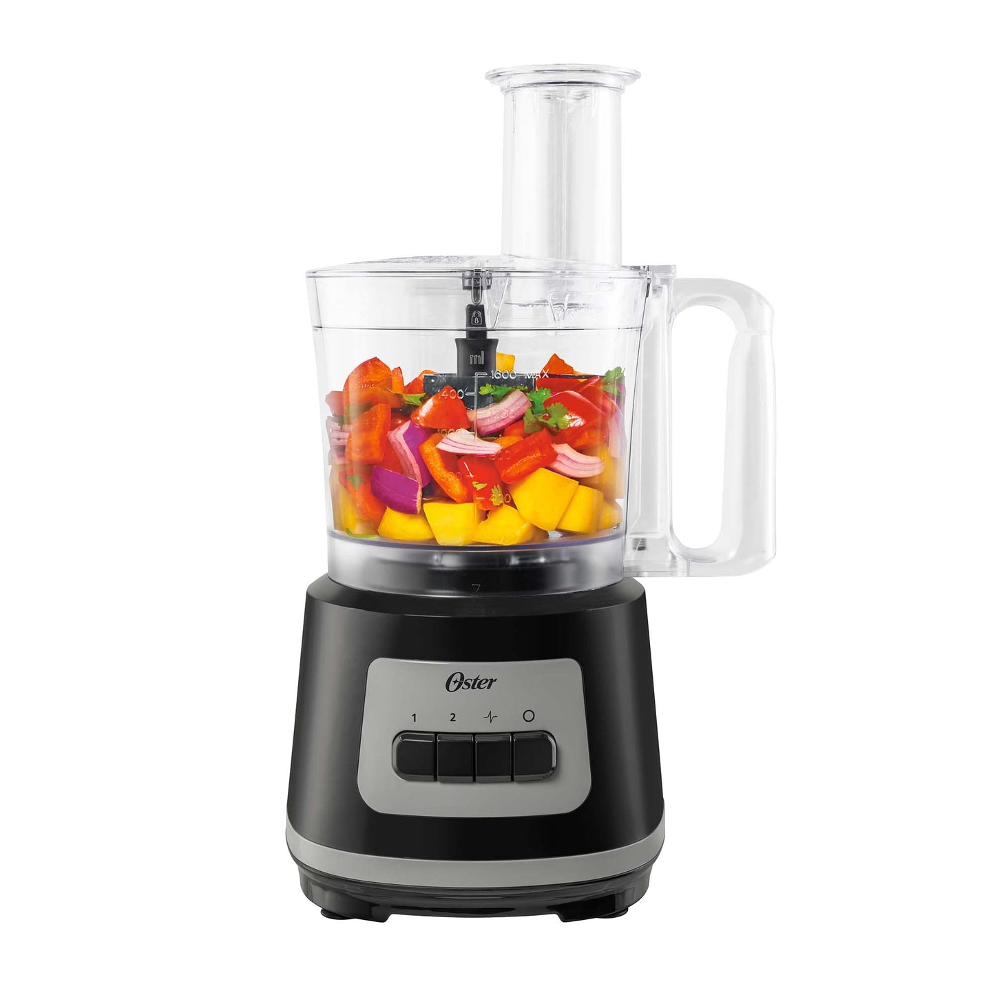 Procesador de Alimentos Oster Negro Motor Potente de 500 Watts y 2 Velocidades