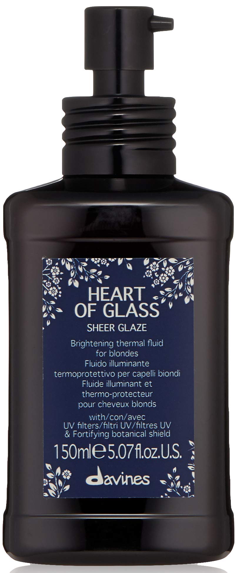 Davines Heart of Glass - Esmalte transparente para el cuidado rubio, 5.7 fl oz