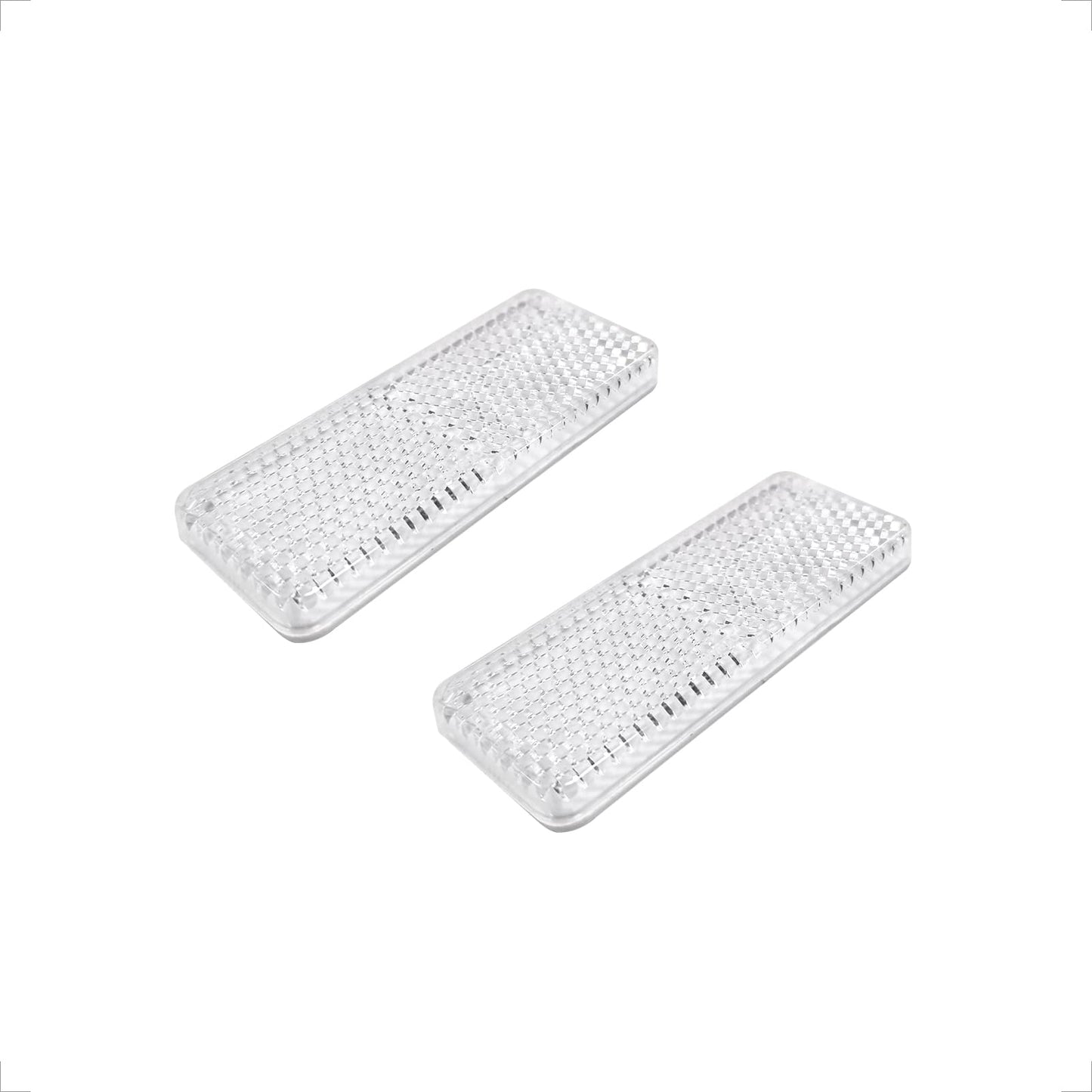 MFC PRO Reflector rectangular de seguridad, blanco, 7 x 2,8 cm