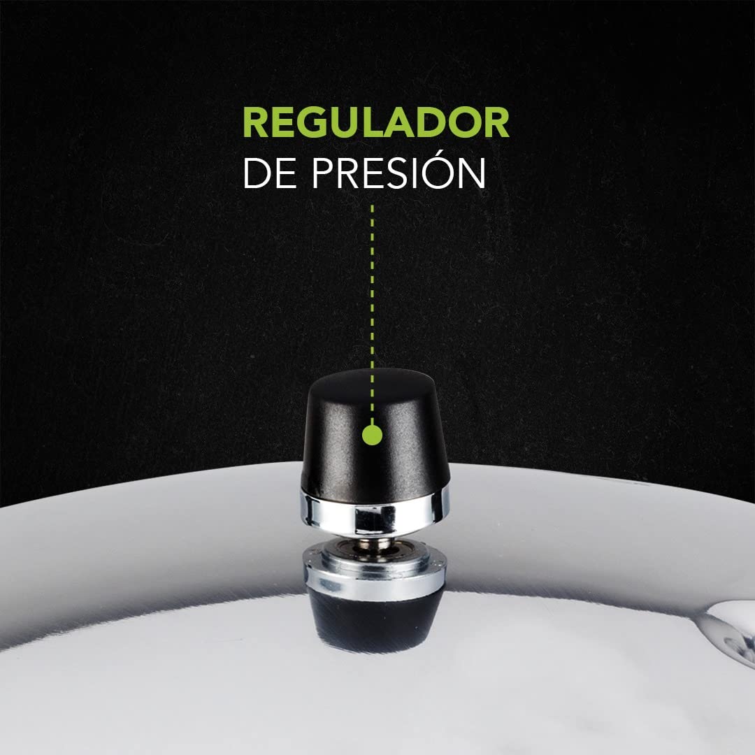 Tubo de Escape de Presión Presto Aluminio Negro 17 y 21L
