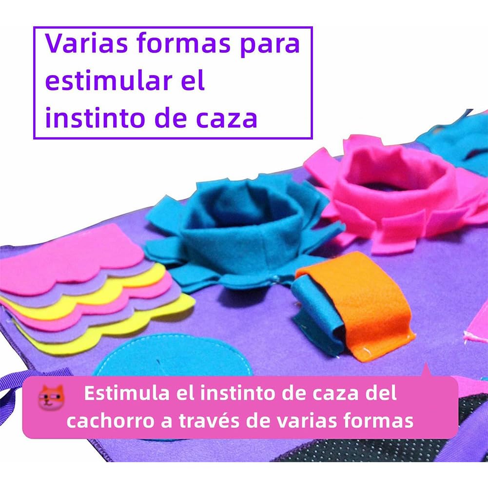 Alfombra Olfativa EDWINAYY Tapete Sniffing para Mascotas Alivia Ansiedad Mejora Habilidades de Búsqueda