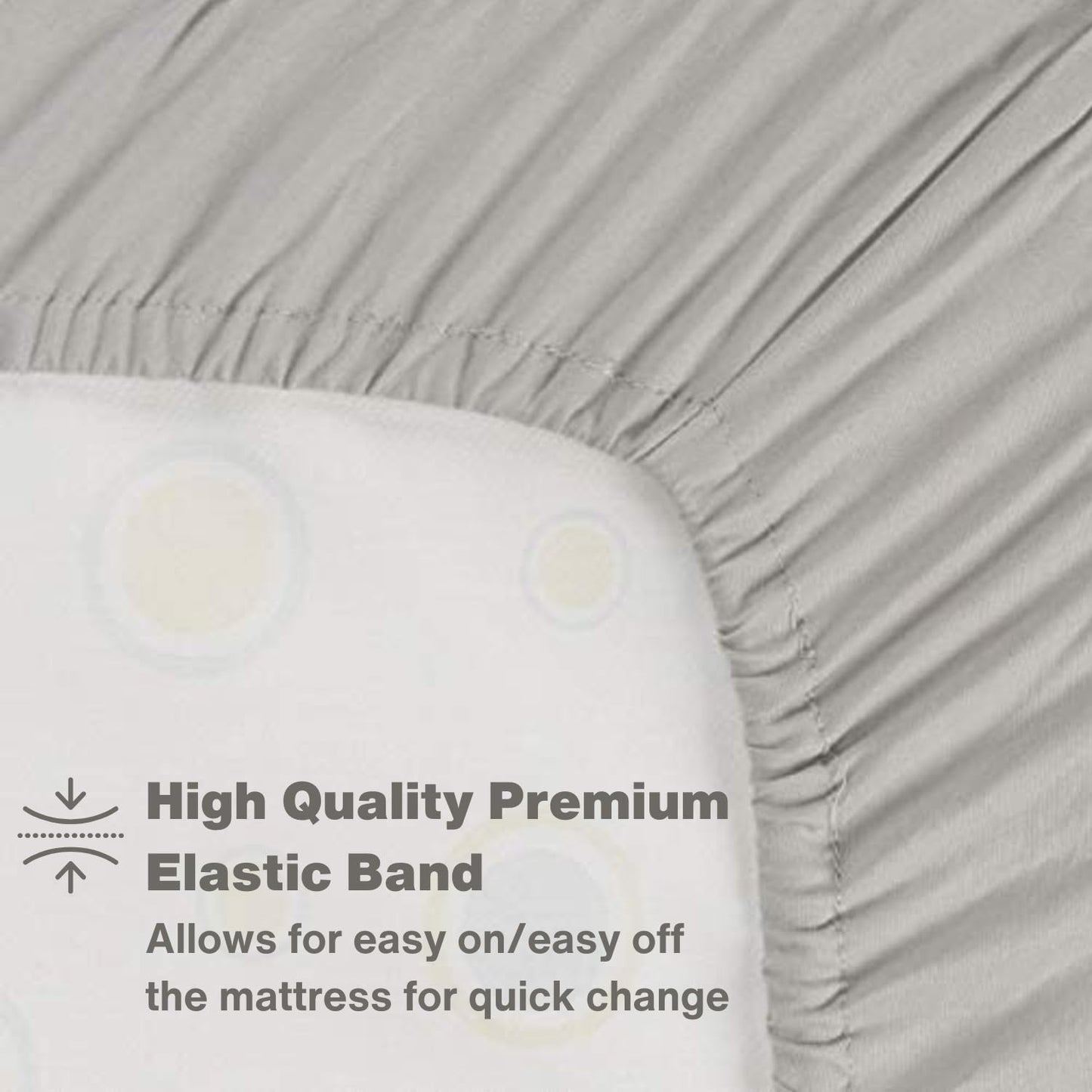 EVERYDAY KIDS - Juego de sábanas de 3 piezas para niños, ropa de cama de microfibra suave y transpirable, incluye una sábana encimera, una sábana bajera ajustable y una funda de almohada, color gris