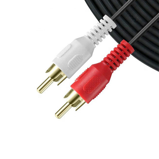 Cable de Audio Estéreo RCA SatelliteSale Dorado Núcleo de Cobre Calidad Premium