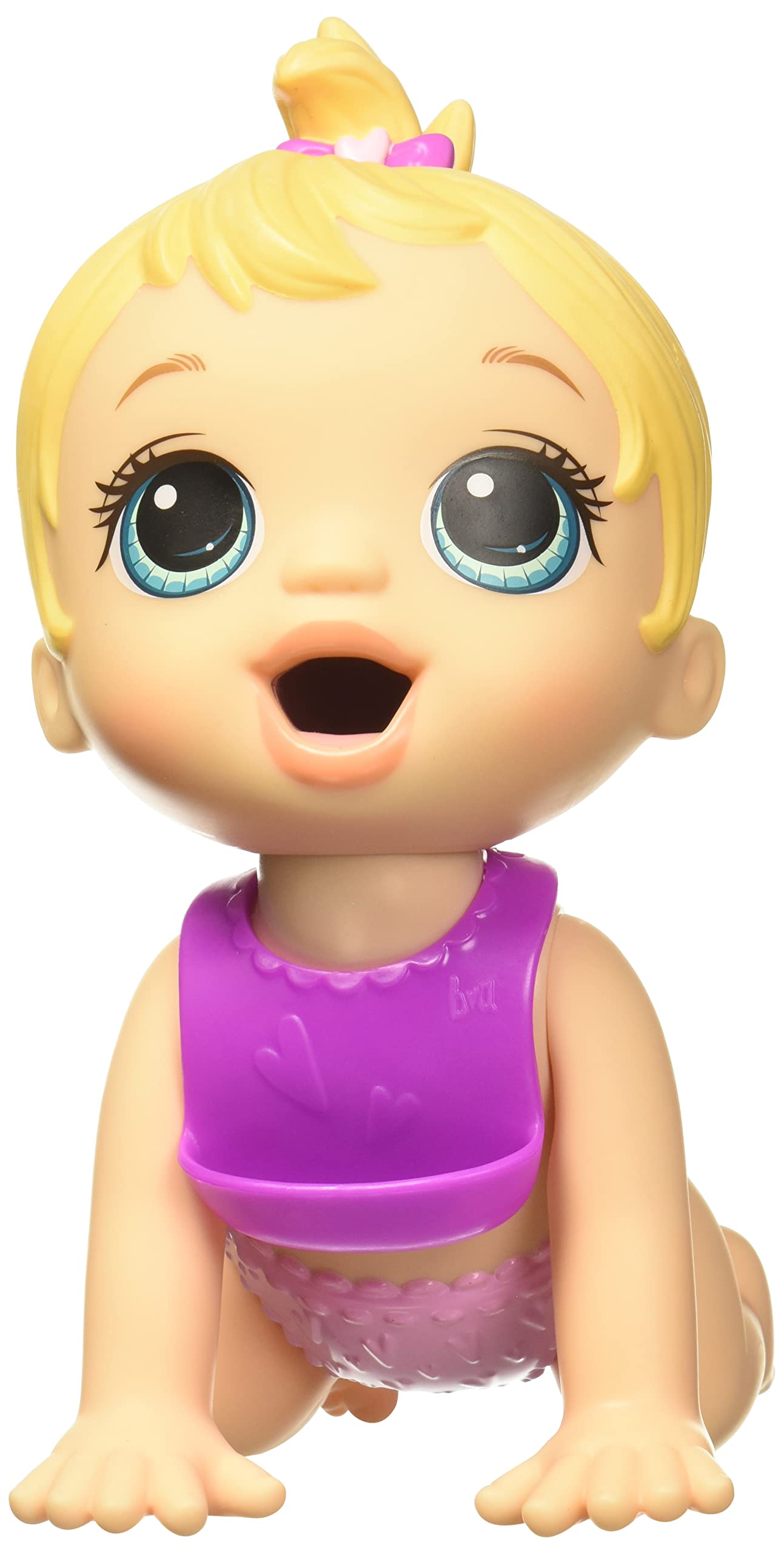 Hasbro, Baby Alive, Hora de Comer - Cabello Rubio, Muñeca para Niñas de 20 cm, con 4 Accesorios Incluidos, Edad Recomendada: 3 Años en Adelante