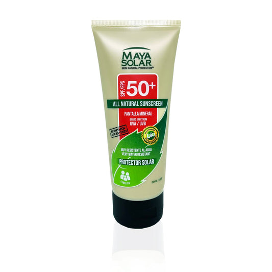 Bloqueador Solar Corporal Maya Solar SPF 50+ Ingredientes Naturales Minerales Uso Diario 204 ml