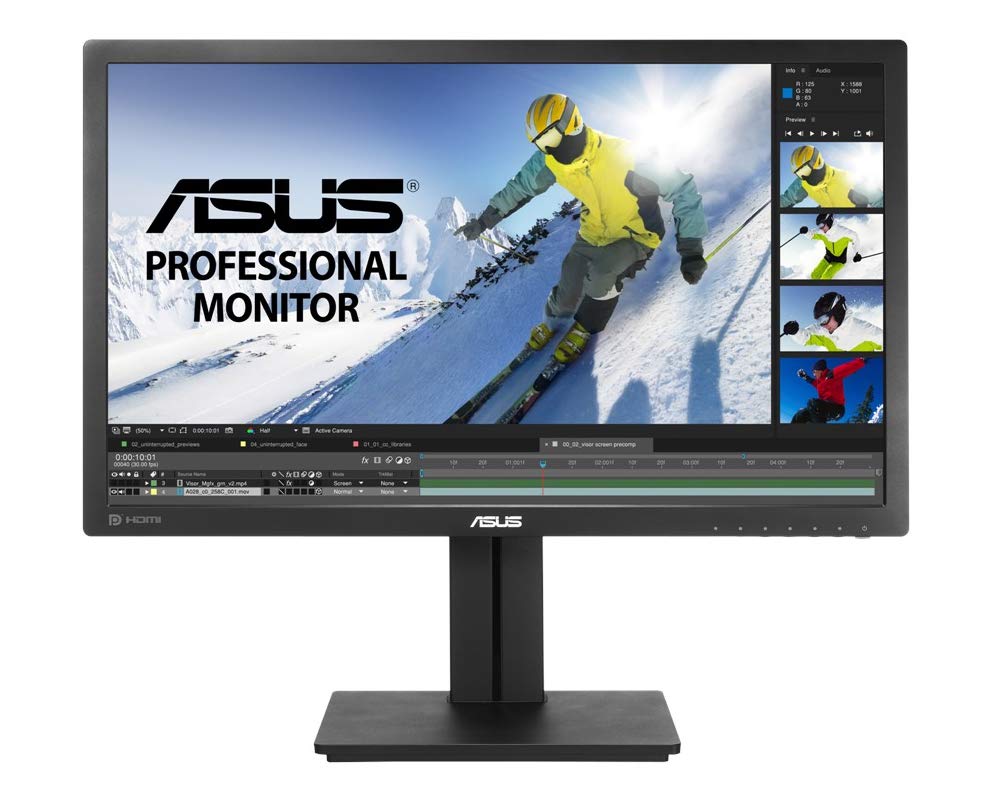 Asus PB278QV 27" Professional Monitor 75Hz WQHD (2560 X 1440) Adaptive-Sync Eye Care DisplayPort HDMI Dual-Link DVI VGA