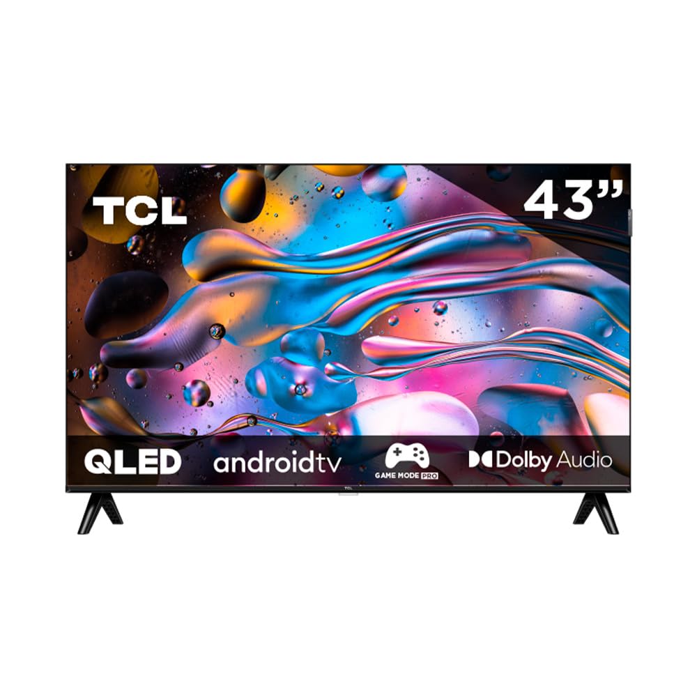 Smart TV TCL QLED 43 Pulgadas Negro FHD HDR10 con Google Assistant y Alexa