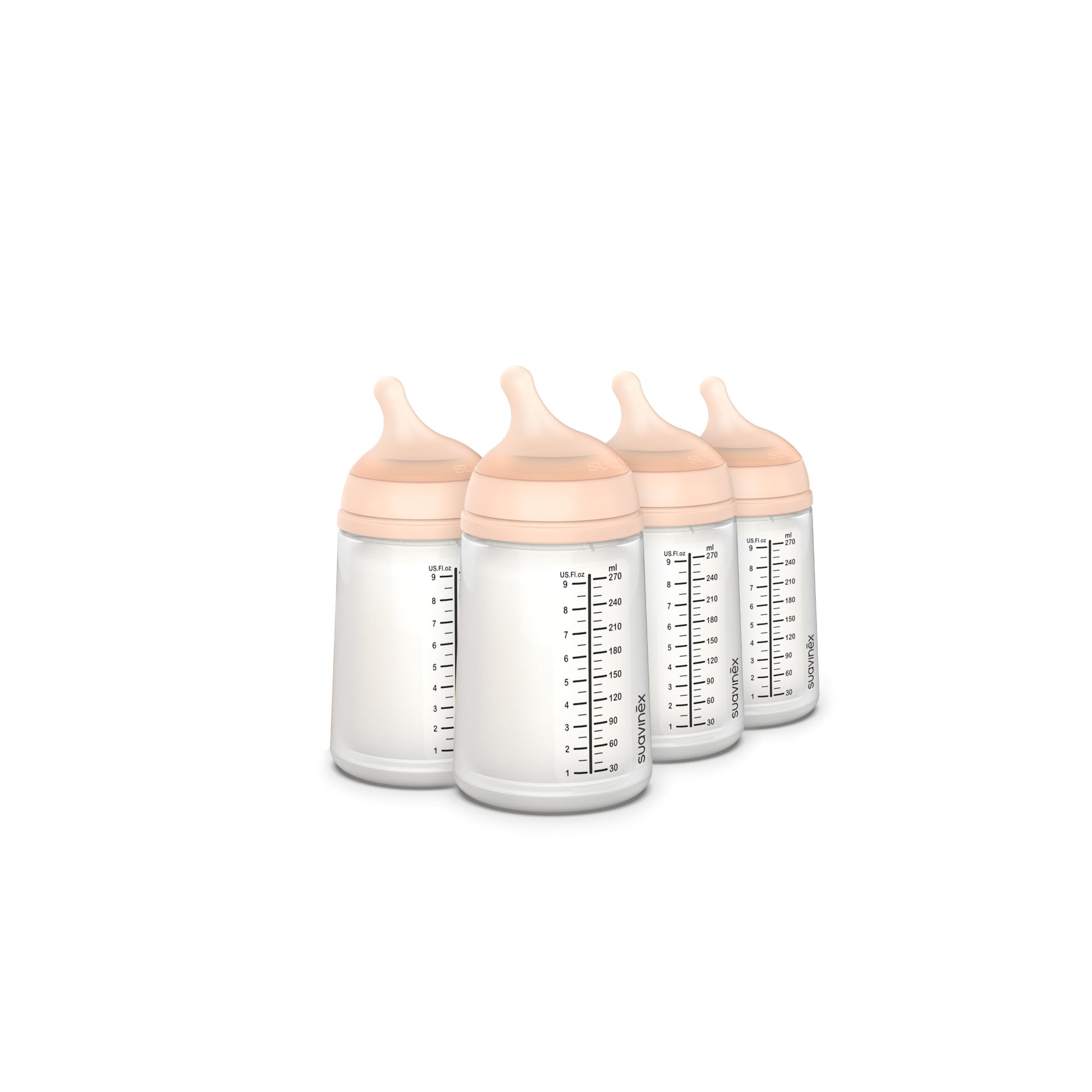 Biberón Suavinex Zero Zero Fair Pink Anticólico de Flujo Adaptable para Lactancia