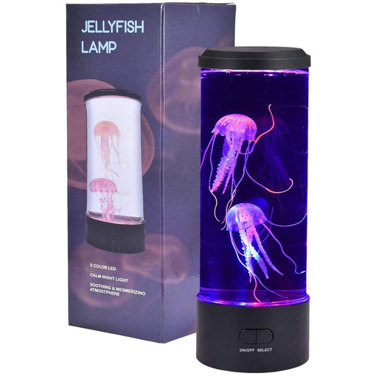 Atrumly Lámpara de medusa, lámpara LED de medusas de lava, lámpara LED de estado de ánimo, luz nocturna, para hombres y mujeres, decoración del hogar y la oficina