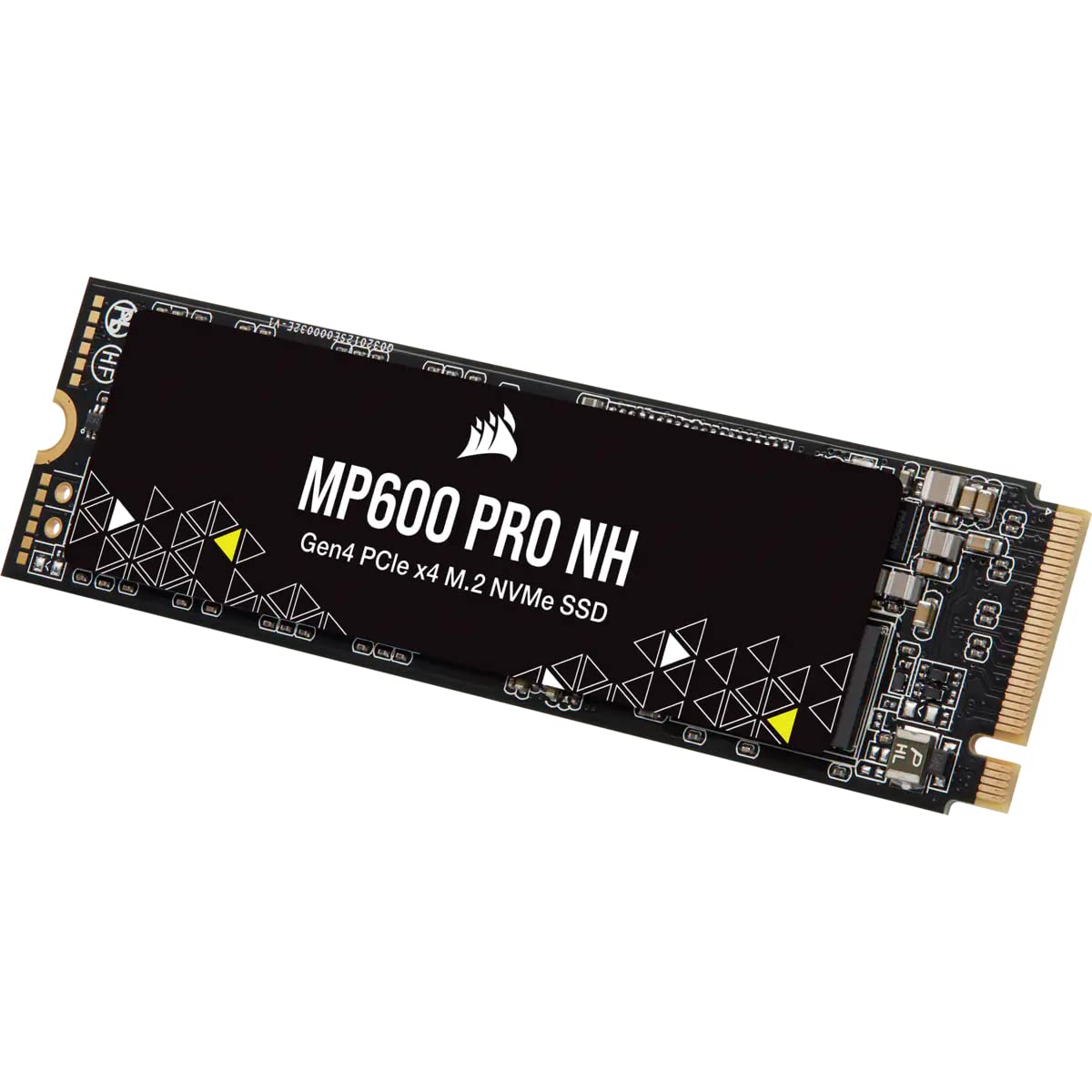 Corsair MP600 Pro NH 4TB PCIe Gen4 x4 NVMe M.2 SSD – Alta Densidad TLC NAND – M.2 2280 – Compatible con DirectStorage – hasta 7.000 MB/seg – Sin disipador de Calor – Negro