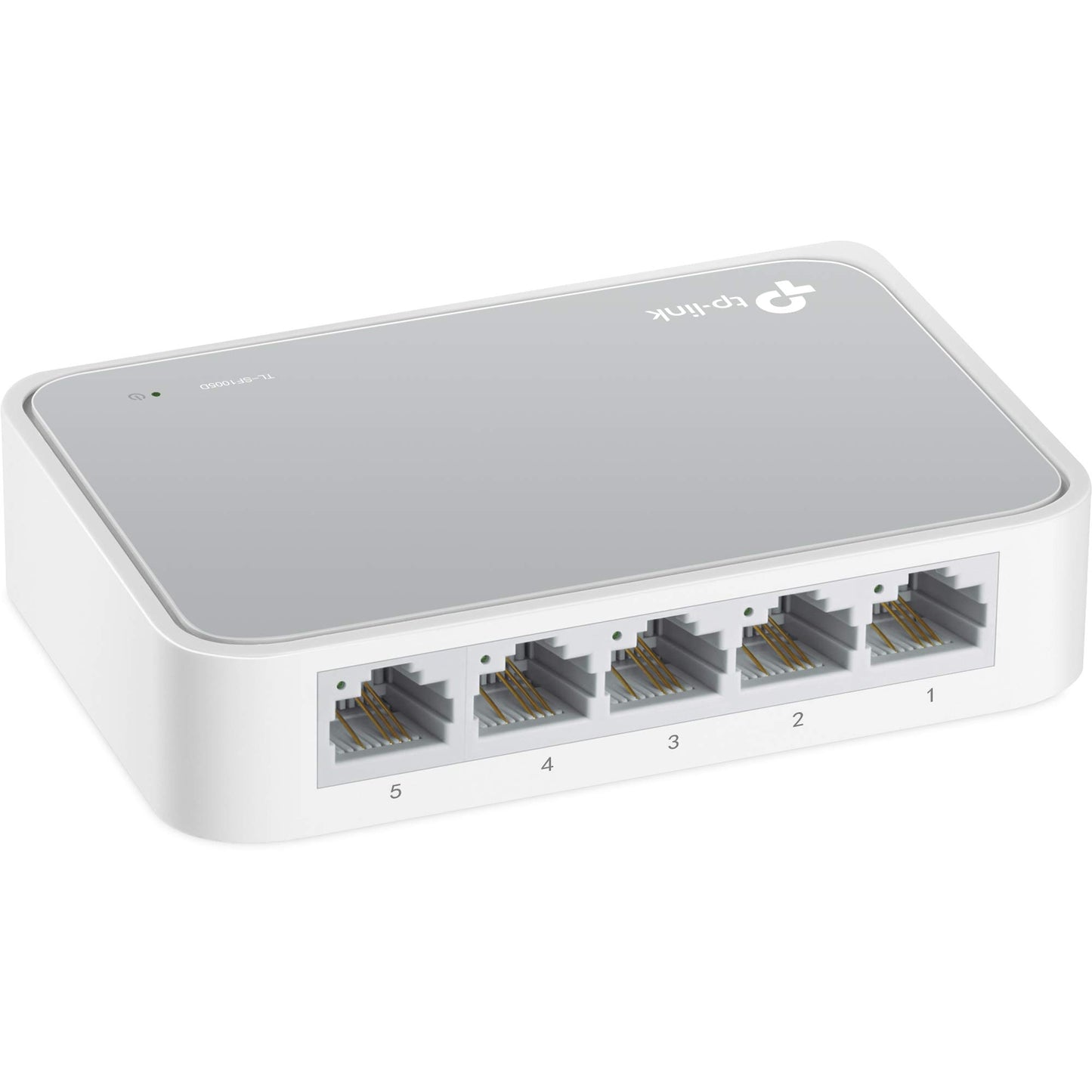 TP-Link TL-SF1005D Conmutador de sobremesa, 5 Puertos, 10/100 MBps, Fast Ethernet, 5 Port, Blanco