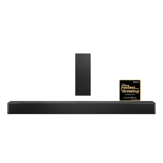 Hisense Barra de Sonido HS2100 (2023) 2.1 Ch 240W con DTS Virtual X, Subwoofer, HDMI eARC y Bluetooth