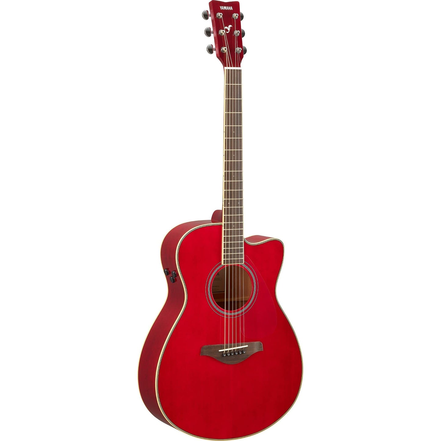 Yamaha Guitarra FSC-TA TransAcoustic Concierto Cutaway - Rojo rubí