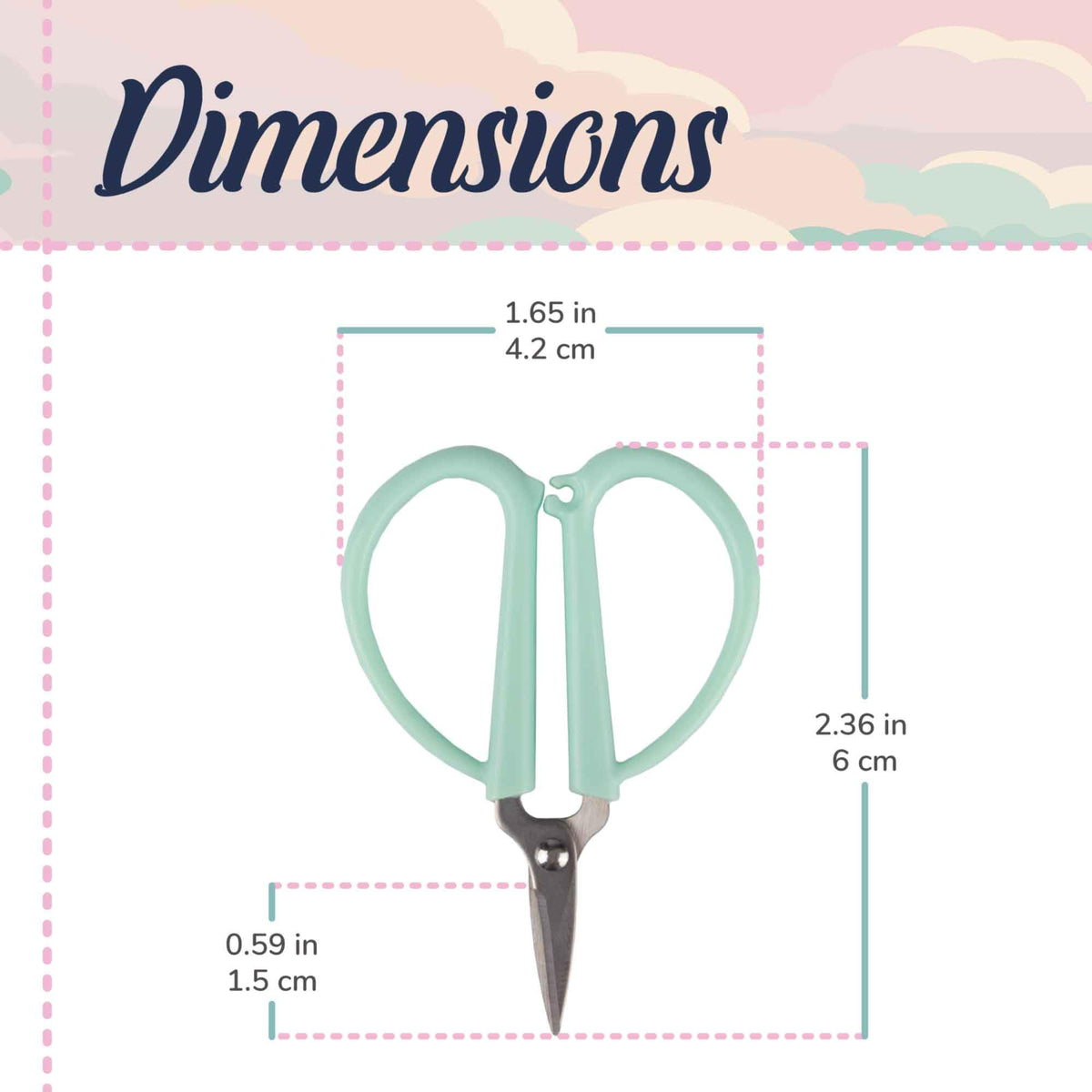 JubileeYarn Tiny Traveler Scissors - Mini Tijeras Portátiles para Avión Compatibles con TSA - Sun Drenched, Endless Desert, Coral Reef - 3 Unidades en Total