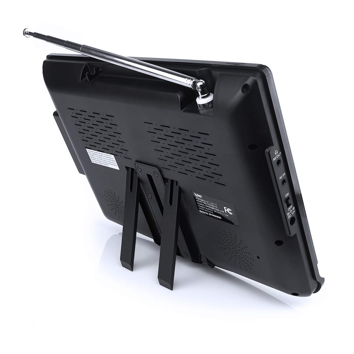 Televisor Portátil Tyler 1080P LCD con Pantalla Ancha y Antenas Desmontables