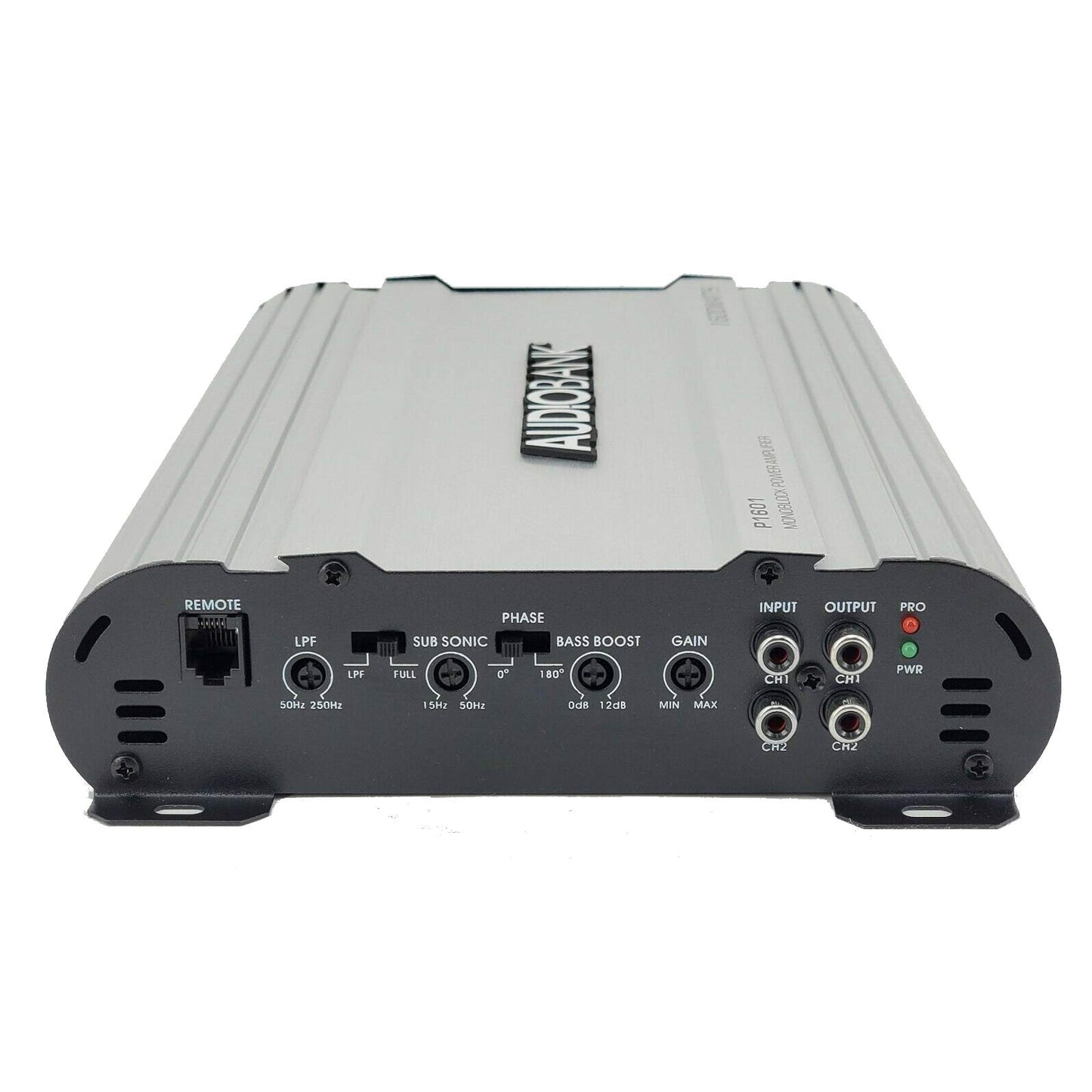 Amplificador Monobloque Audiobank AB Plata con Control Remoto y 1600 W de Potencia